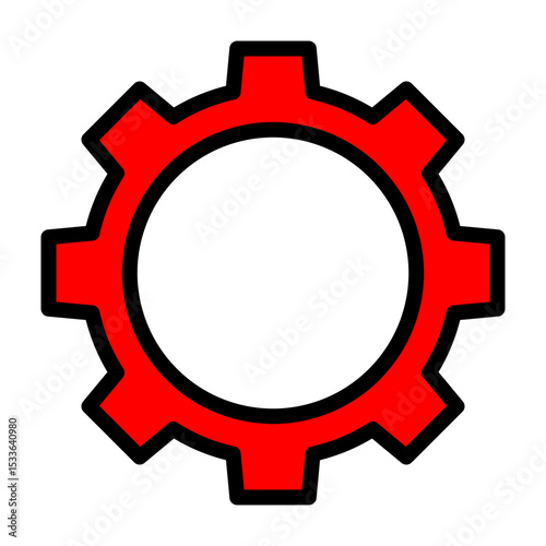 Gear Vector Filled Icon Design