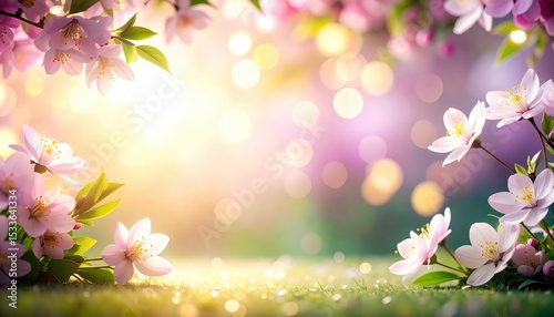 Spring blossom spectacle garden floral image bright atmosphere close-up nature's beauty