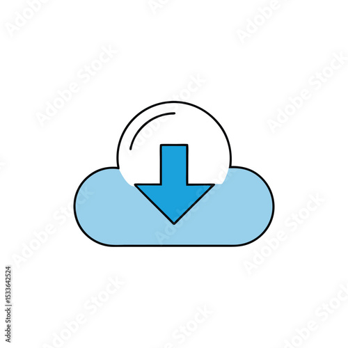 Download Icon (white background)