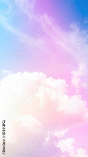 Serene cloudscape transformation sky digital art colorful atmosphere aesthetic view tranquility concept