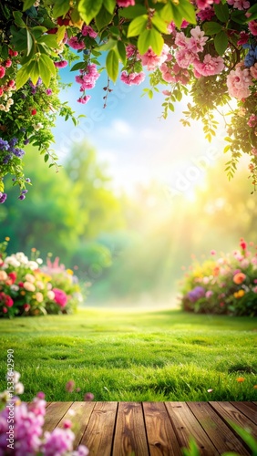 Breathtaking floral landscape serene garden nature photography vibrant environment soft illumination