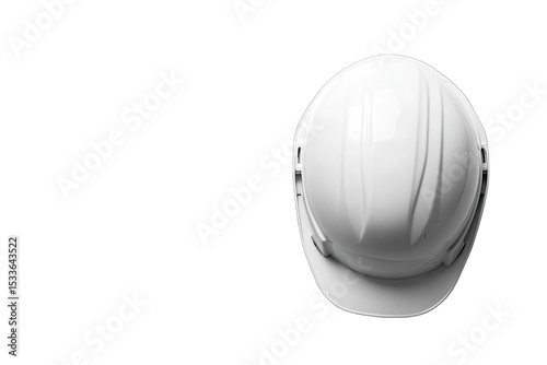 White safety helmet, top view (1)