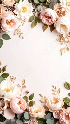 Elegant floral arrangement for weddings soft color palette aesthetic design studio romantic atmosphere