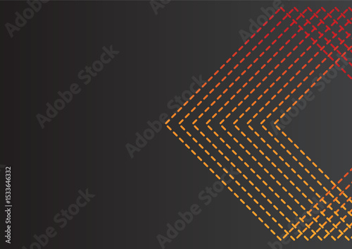 Abstract black background with red arrows. Vector illustration. Eps 10.