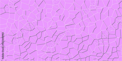 Cracked segments forming visually pleasing disorder

