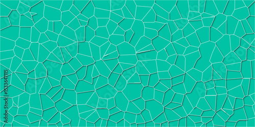 Cracked segments forming visually pleasing disorder

