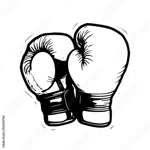 Boxing gloves silhouette