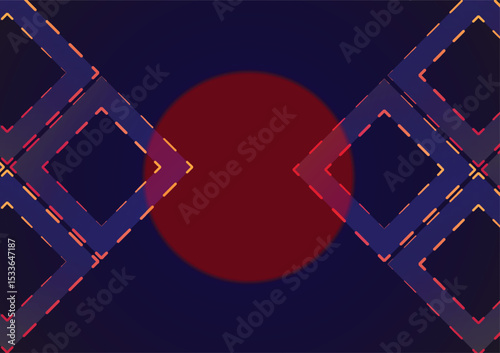 Seamless geometric pattern with rhombuses. Vector illustration.