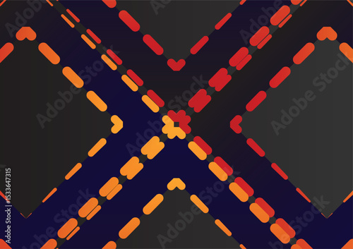 Abstract background with red and yellow arrows diagonal lines . Vector illustration. Eps 10