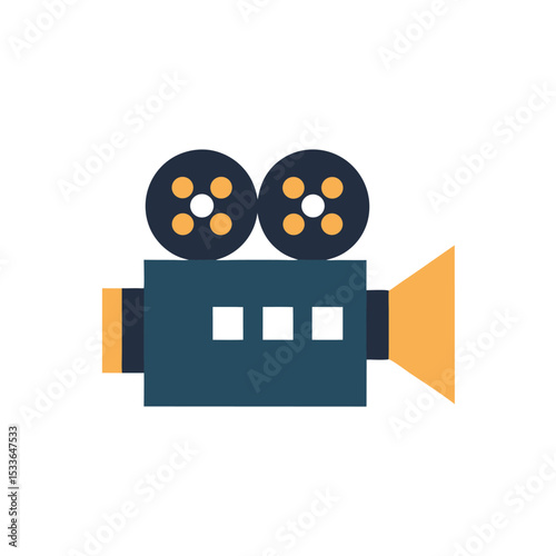 Retro Film Camera Logo with Subtle Minimal Style
