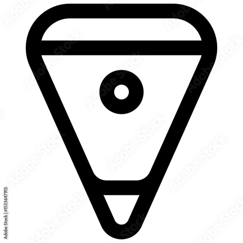 Air lift bag. Editable stroke vector icon.