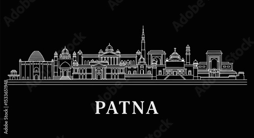 Patna Skyline India Cityscape Architecture.