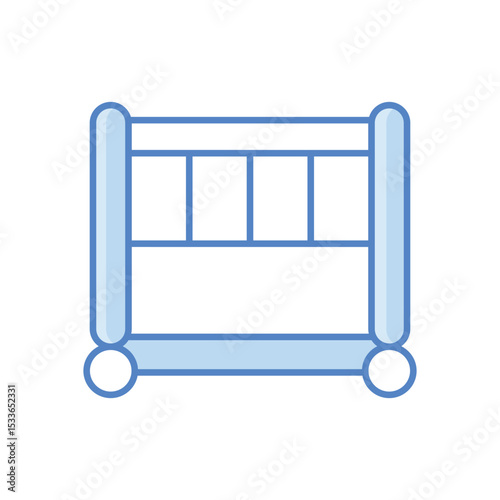 Crib Icon vector