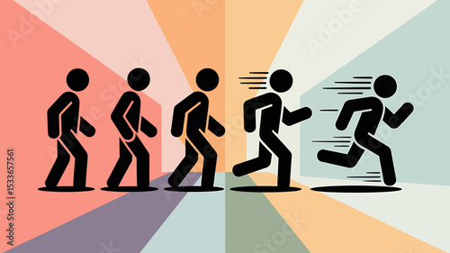 Progression of Human Movement: Walking to Running Speed