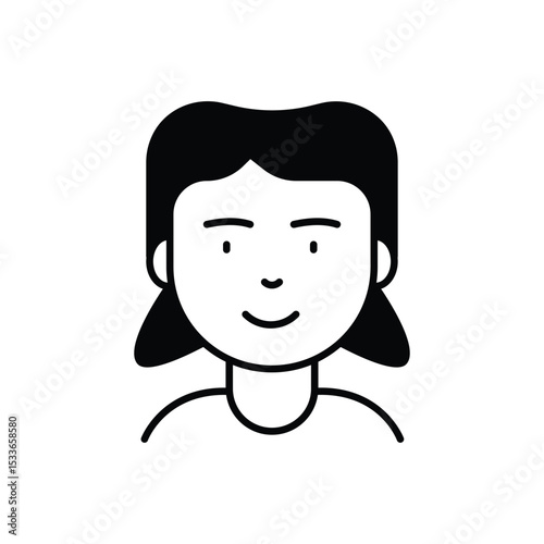 Female Child Icon vector