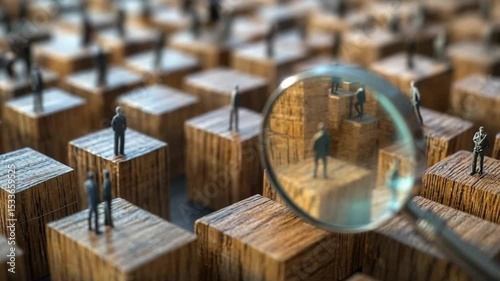 Conceptual Visualization of Business Opportunities and Talent Scouting using Magnifying Glass