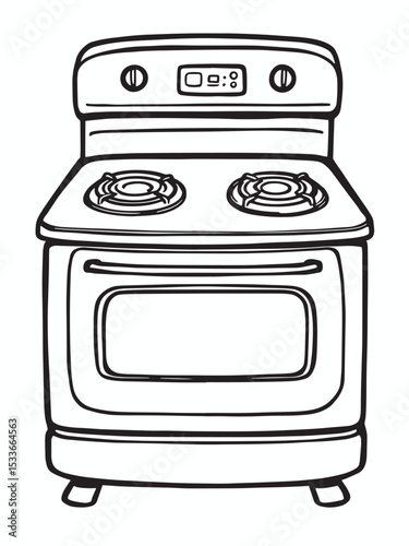 Black Cooking Stove .eps
