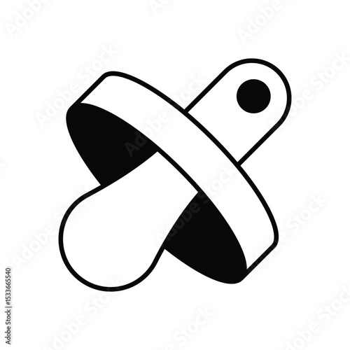 Baby Pacifier Icon vector