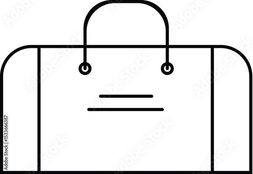 MobileGym Bag Icon – Fitness Equipment Storage and Travel Vector