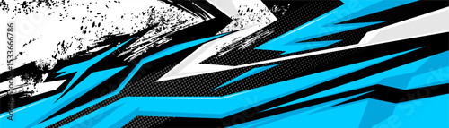 Abstract Car decal design vector. Graphic abstract stripe racing background kit designs for wrap vehicle, race car, rally, adventure and livery