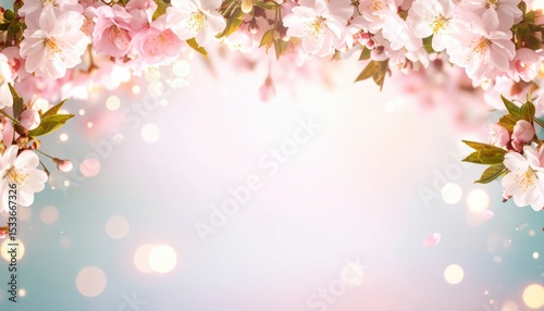 Spring blossom celebration cherry trees floral imagery serene atmosphere close-up view nature's beauty