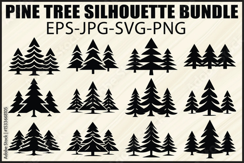 Pine Tree Vector Bundle Design

