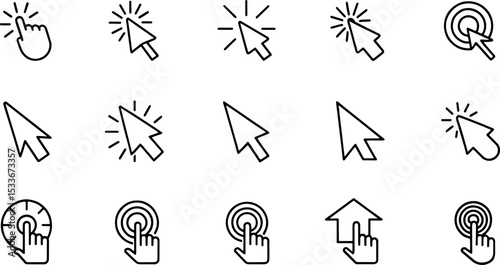 outline icons related to click  cursor  linear ico (1).eps