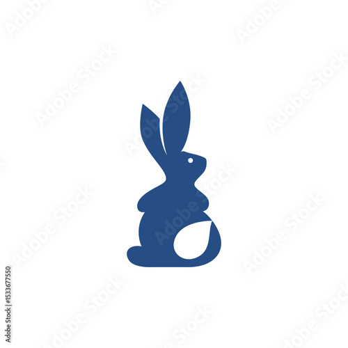 PrintRabbit, Bunny Easter bunnies. simple black icons of hares. Cute animals. Ideal for logo, emblem, pictogram, print, design element