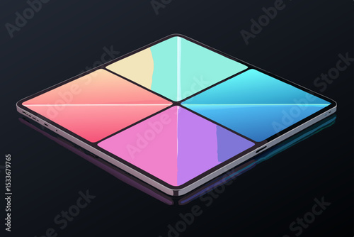 Generate an image showcasing soft, glowing gradients arranged in a perfectly symmetrical pattern.  Focus on smooth transitions and ethereal luminosity.