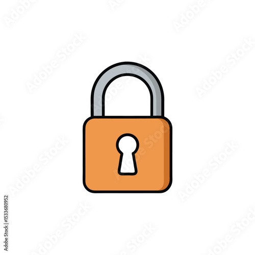 Lock Icon (white background)