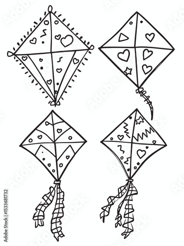 Colorful kite .eps