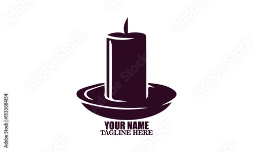 Tisha B'Av temple candle tears Broken vector illustration, tisha B'Av temple candle tears broken logo design