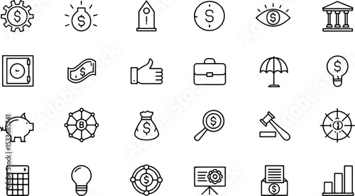set vector business  banking and finance icons set (1).eps