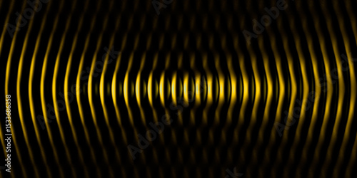 Abstract Yellow and Black Wave Pattern