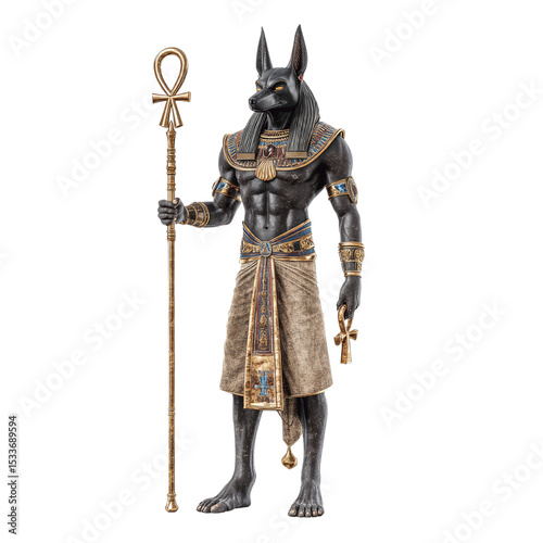 Anubis, Egyptian God of the Dead -  Statuette, 3D