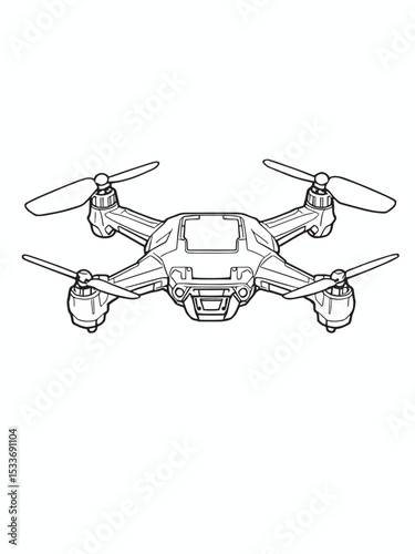 Drone line art sketches capturing aerial perspective views.eps