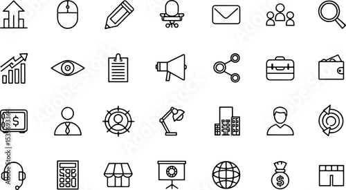 thin line icon  web icons  business  finance  seo  (1).eps