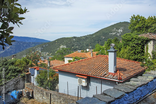 The historical Village of Ampelakia, Larissa, Greece
