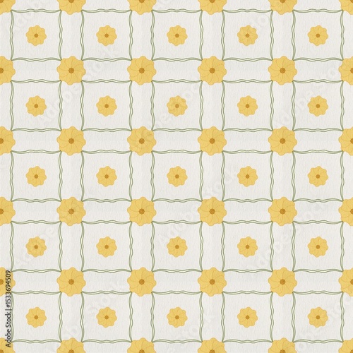 Fototapeta Naklejka Na Ścianę i Meble -  seamless floral pattern