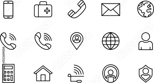 visiting card icon set  set of contact us icons fo (1).eps