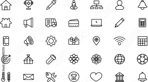 web icon  business  finance  shopping  logistics  .eps