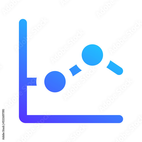line chart gradient fill icon