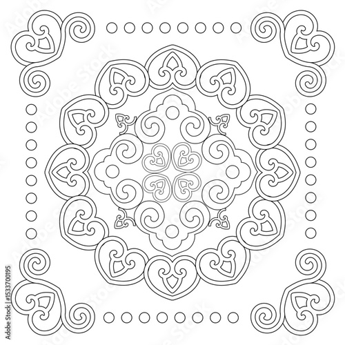 Beautiful and seamless concept. Abstract mandala pattern, blooming koleidoscope theme. Great for corporate, business and decoration
