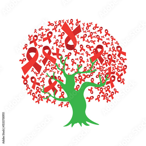 Aids Ribbon Tree