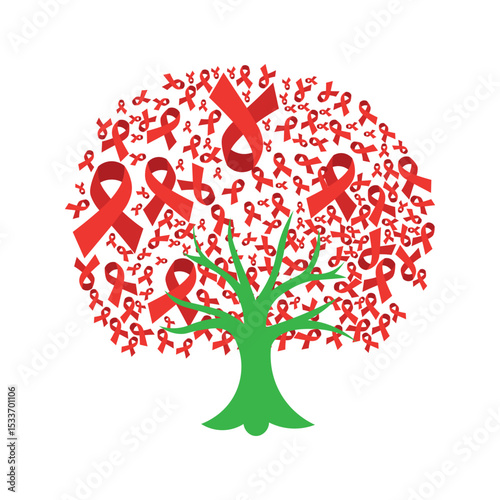 Aids Ribbon Tree