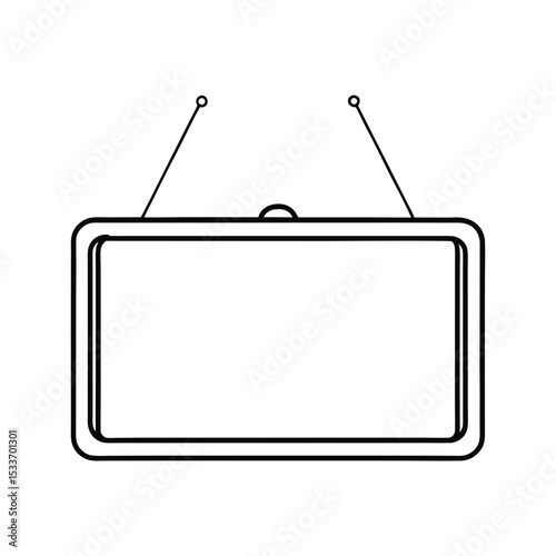 extension tablet kit line art on white background