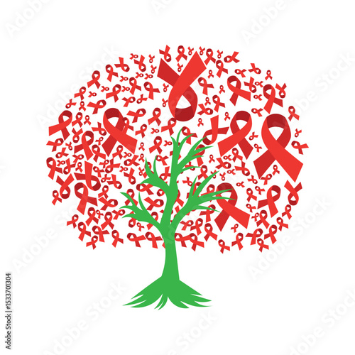 Aids Ribbon Tree