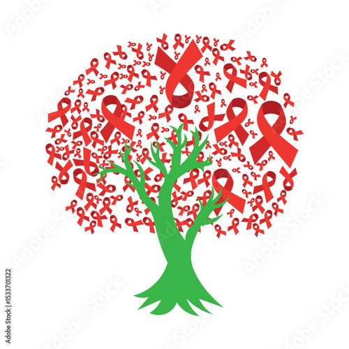 Aids Ribbon Tree