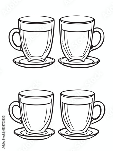 Glass espresso cup eps