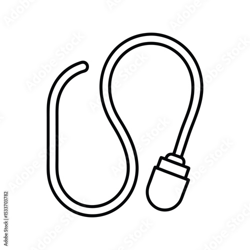 cable glands line art on white background